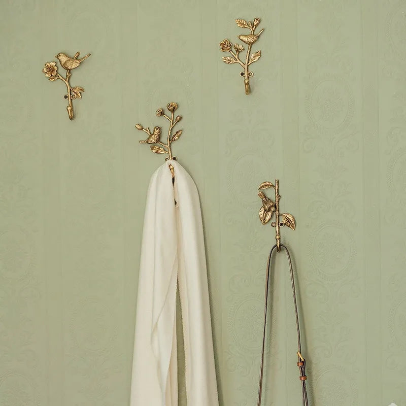 Vintage Gold Wall Mounted Metal Coat Rack – Minimalist Hanger Wall Mounted Coat Rack Babs
