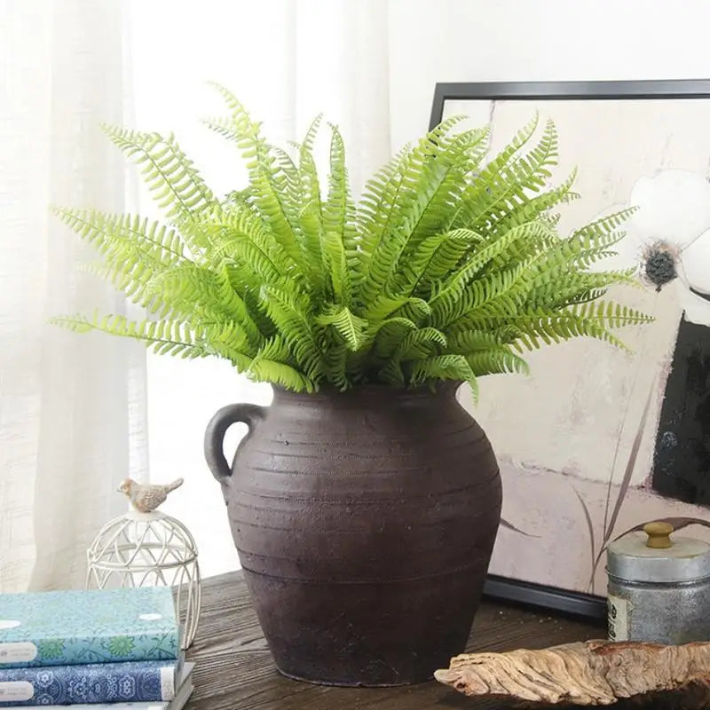 Artificial Persian Leaf Branch – Green Faux Plant for Home & Wedding Artificial Plant Decor Babs