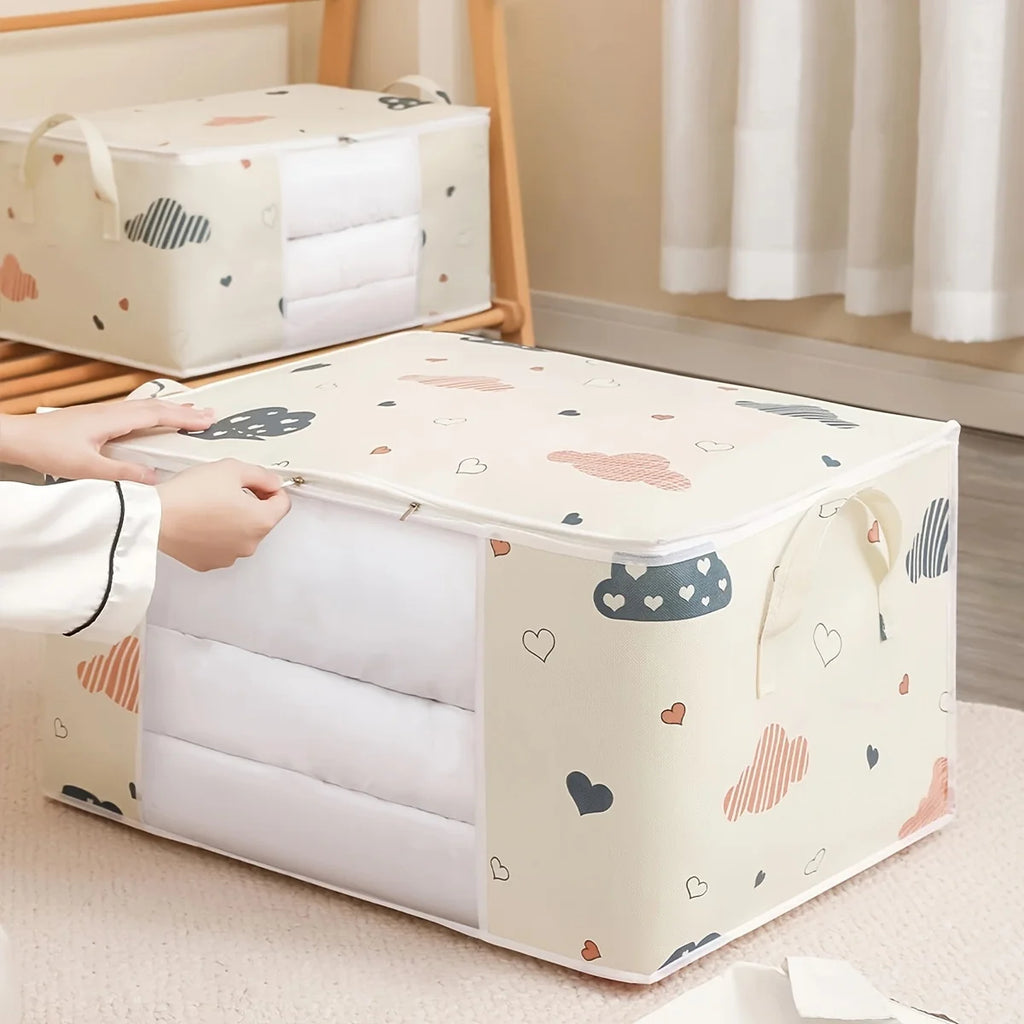 Large Foldable Non-Woven Storage Bag – Quilt & Clothing Organizer Foldable Storage Bag Babs