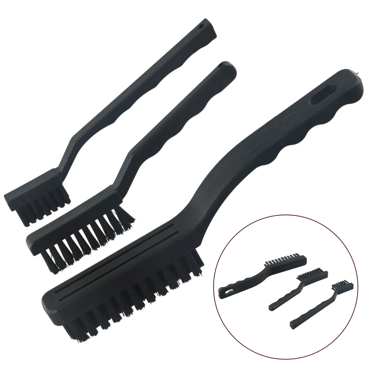 ESD Anti-Static Brush for PCB Circuit Board Cleaning ESD Cleaning Brush Babs 3pcs