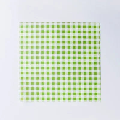 Gingham Wax Paper Sheets – Greaseproof Food Wrapping & Liners Food Wrapping Paper Babs 50pcs18cm 1