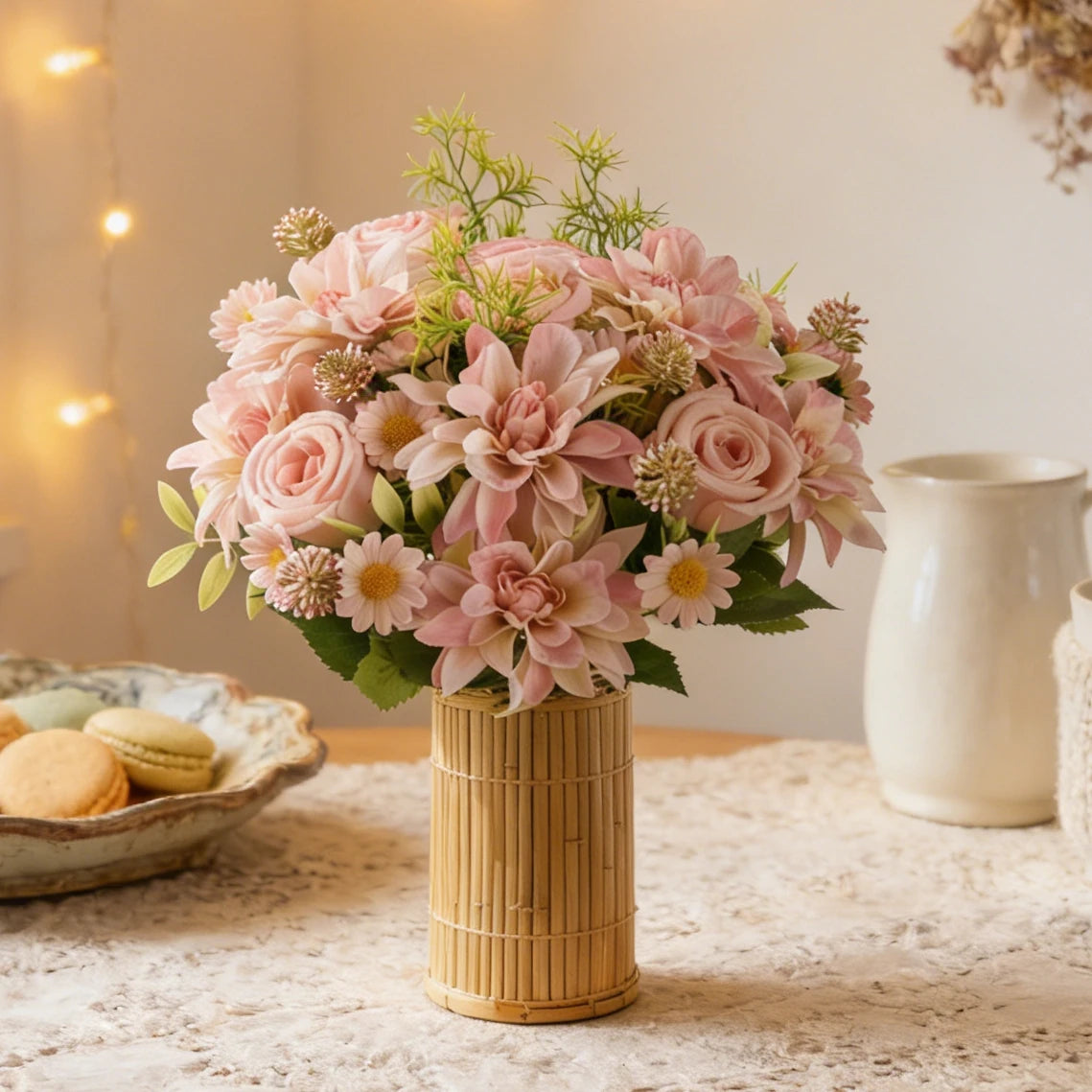 Artificial Silk Rose Bouquet – Wedding & Home Decor Flowers Artificial Flower Bouquet Babs