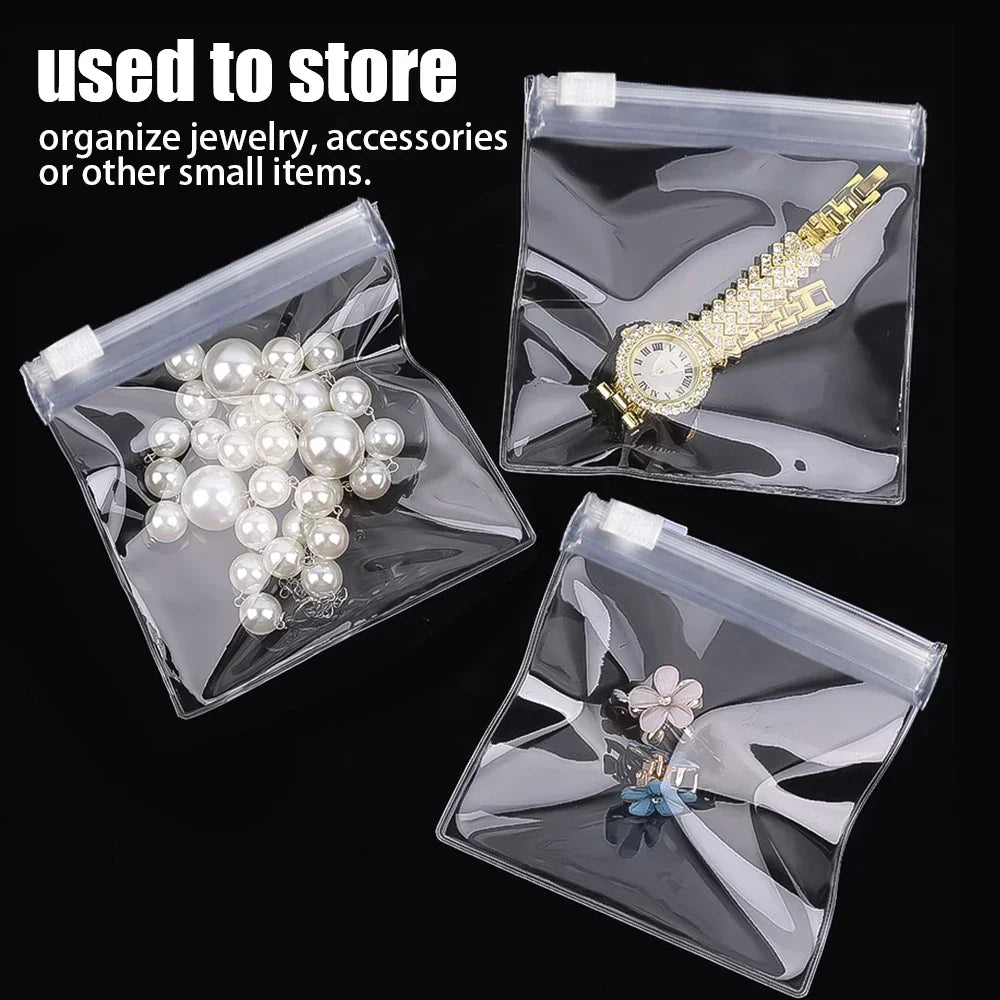 Mini Transparent PVC Storage Bags – Travel Jewelry & Pill Organizer Mini Storage Bags Babs