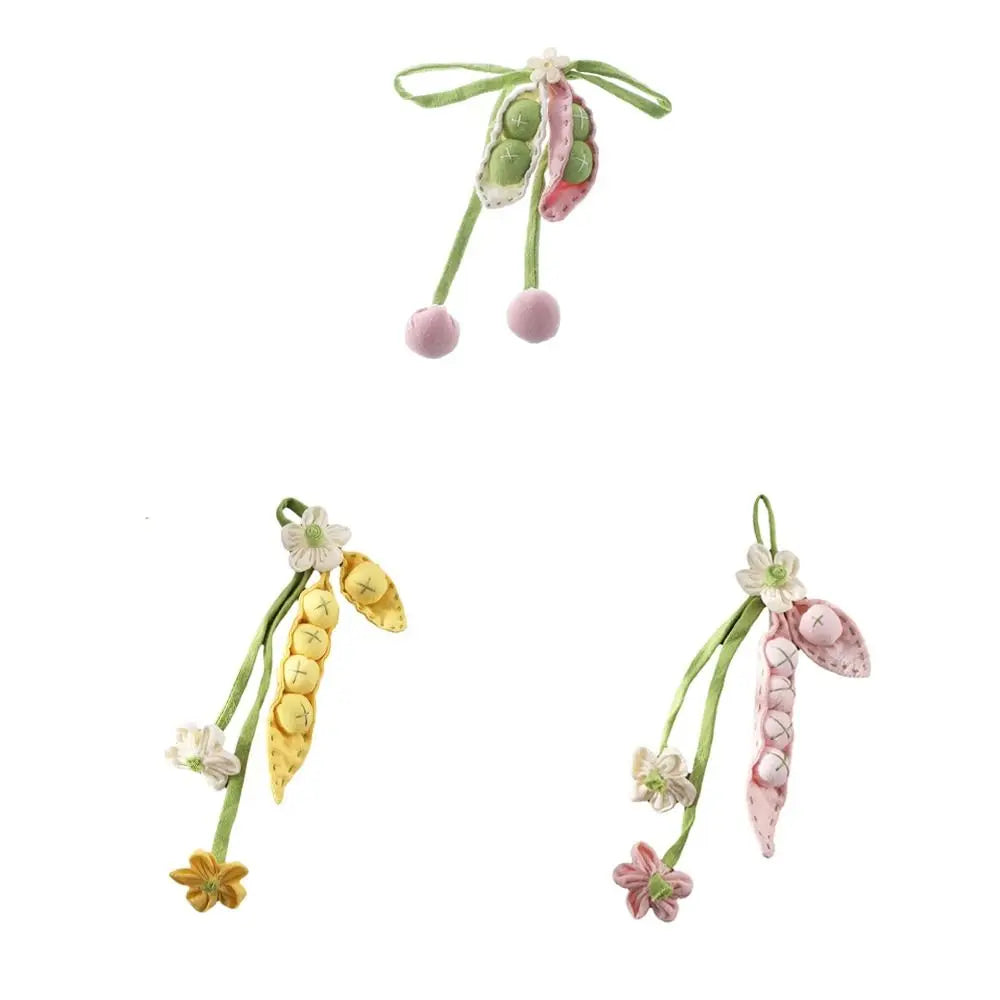 Fabric Pea Keychain – Cute DIY Bag Charm & Handmade Gift Fabric Keychain Charm Babs
