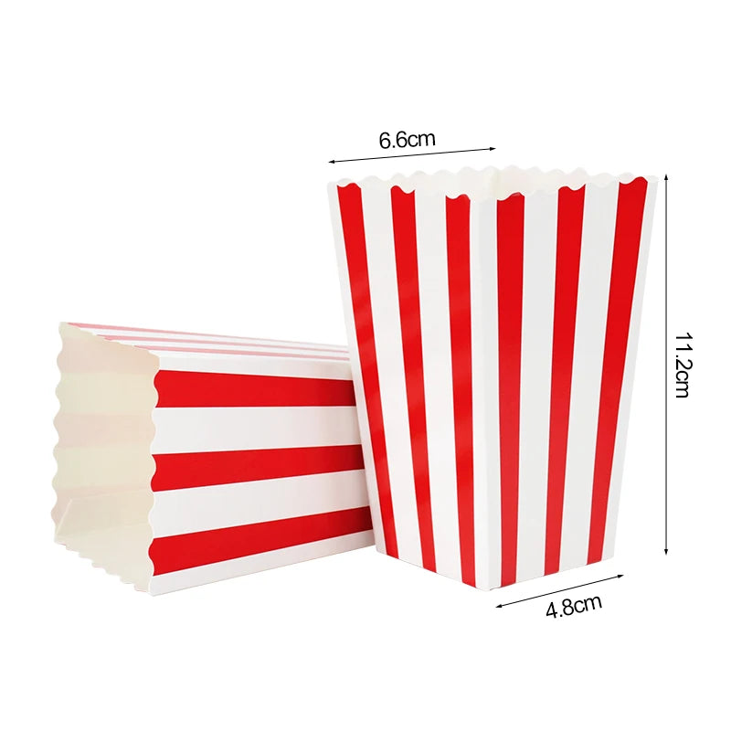 12pcs Popcorn Boxes & Snack Cups – Movie Night Party Supplies Party Snack Containers Babs S 12pcs