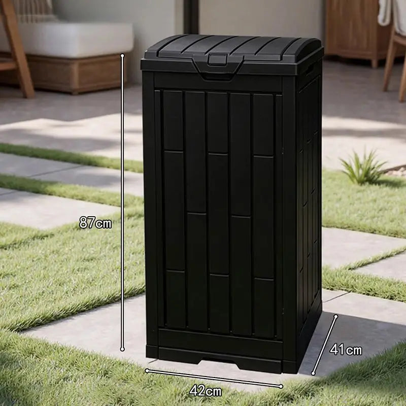 Large Outdoor Rectangular Trash Can with Lid – Commercial Bin Outdoor Trash Can Babs 110L