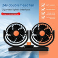 Dual Head Car Cooling Fan 12V/24V – 360° Adjustable Airflow Car Cooling Fan Babs 24V