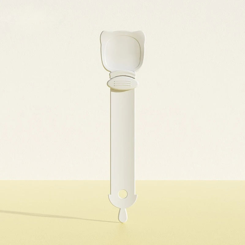 Cat Strip Feeder Spoon – Long Handle Wet Food Dispenser for Cats Cat Feeder Spoon Babs WHITE