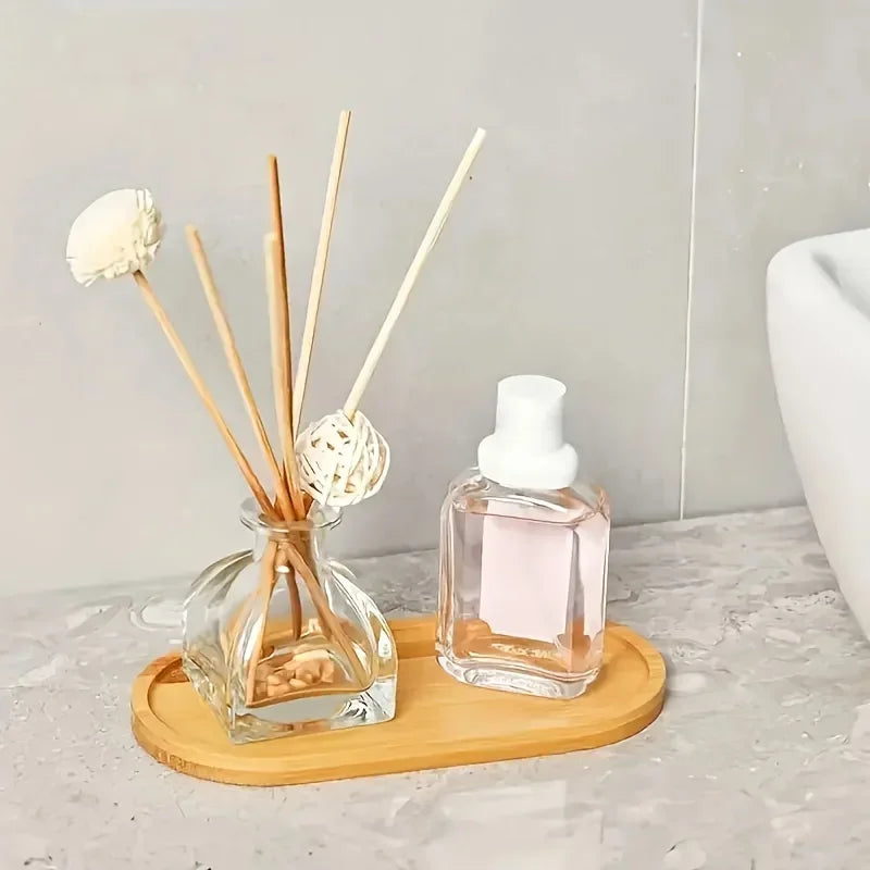 Bamboo Storage Tray – Tea Coaster, Jewelry & Plant Saucer Bamboo Storage Tray Babs