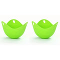 Silicone Egg Poacher Cups – Microwave, Air Fryer & Stovetop Egg Poacher Cups Babs green-2pcs