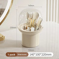 Makeup Organizer Box with Brush Holder & Dustproof Compartments Makeup Organizer Box Babs Dark Khaki 4