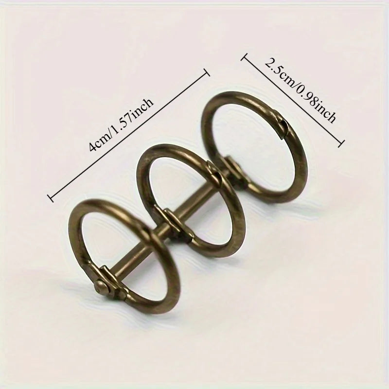 Durable Metal 3-Ring Binder for Notebooks, Albums & DIY Metal Ring Binder Babs