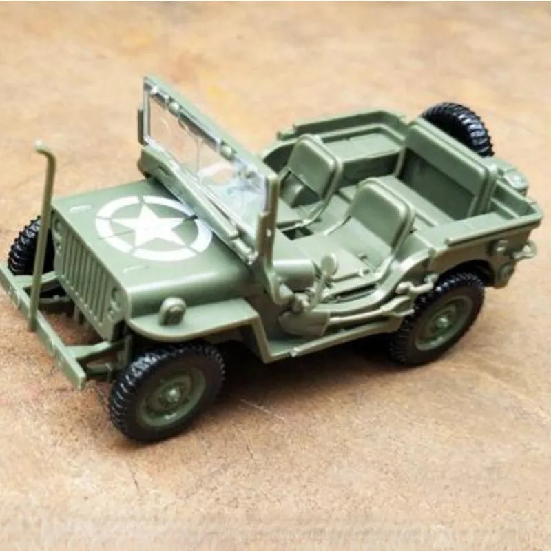 4D Assembly 1/48 Willys Jeep Military Model Kit – Ages 12+ Military Model Kit Babs 1pc