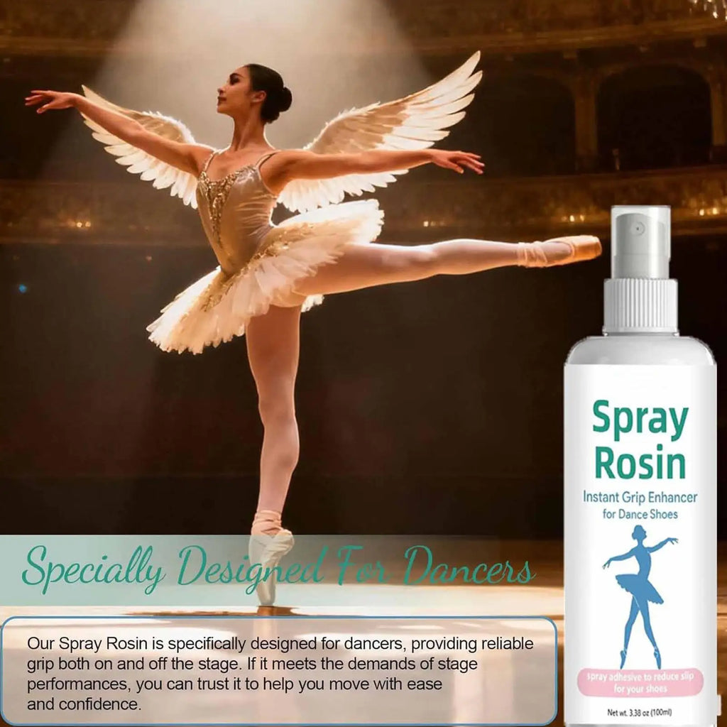 Rosin Spray for Dancers 100ml – Non-Slip Pointe Shoe Grip Dance Grip Spray Babs