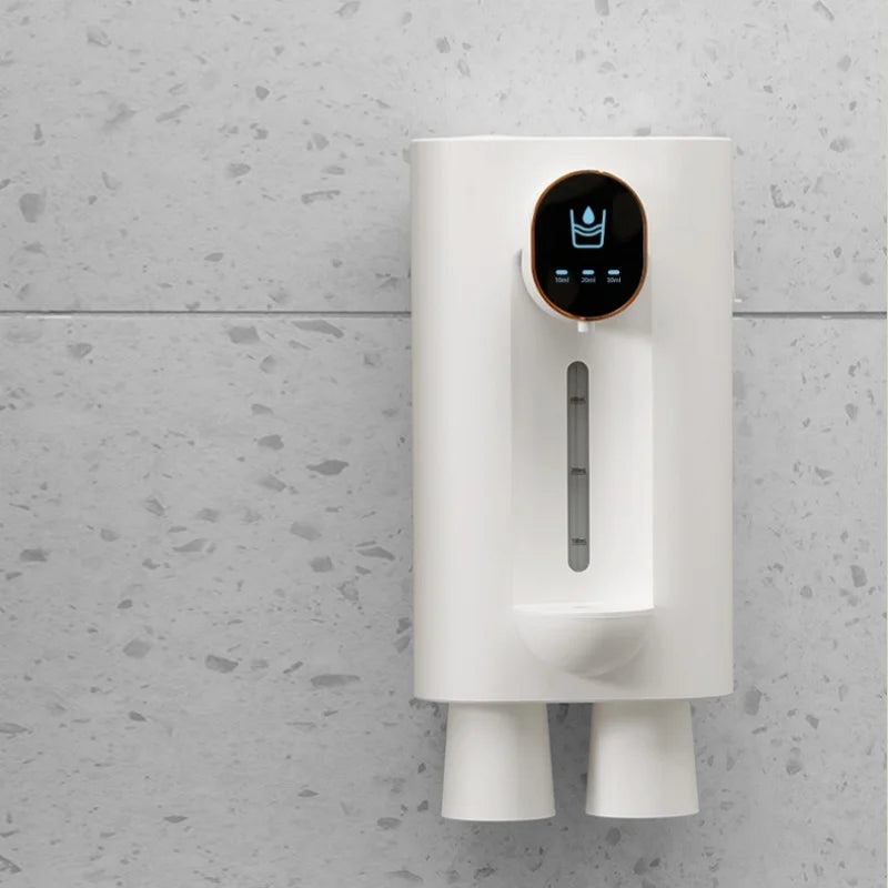 Wall-Mounted Mouthwash Dispenser with 2 Cups | USB-C Rechargeable Mouthwash Dispenser Babs