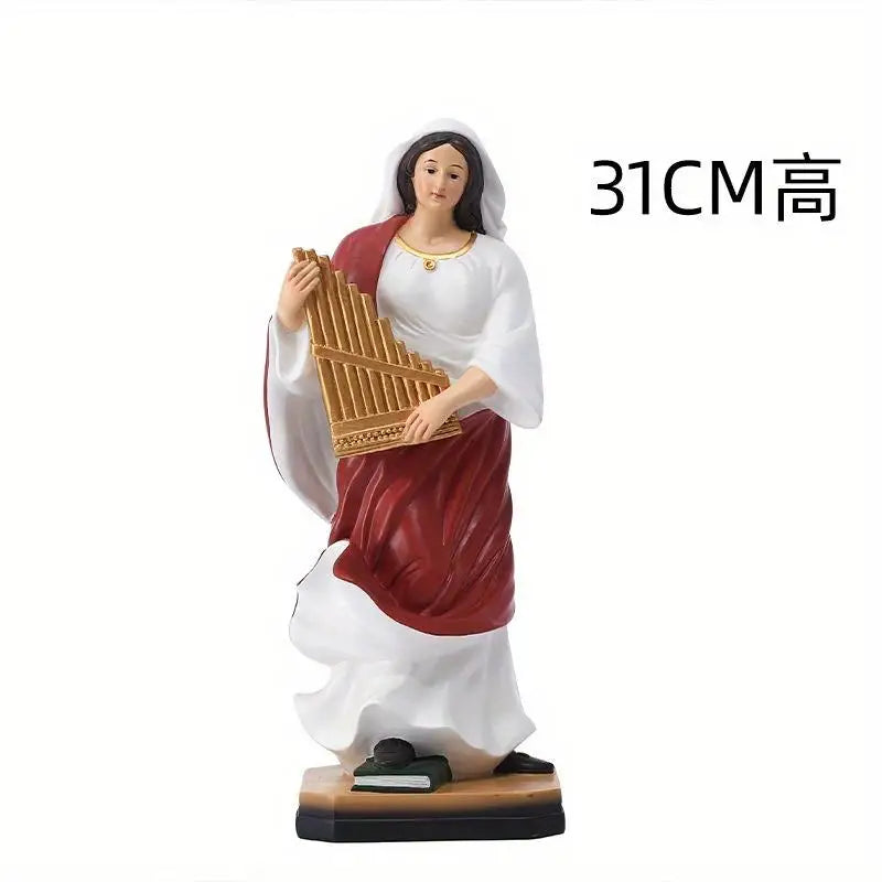 Christmas Prayer Angel Statue – 31cm Resin Holiday Figurine Holiday Figurine Babs 1PC