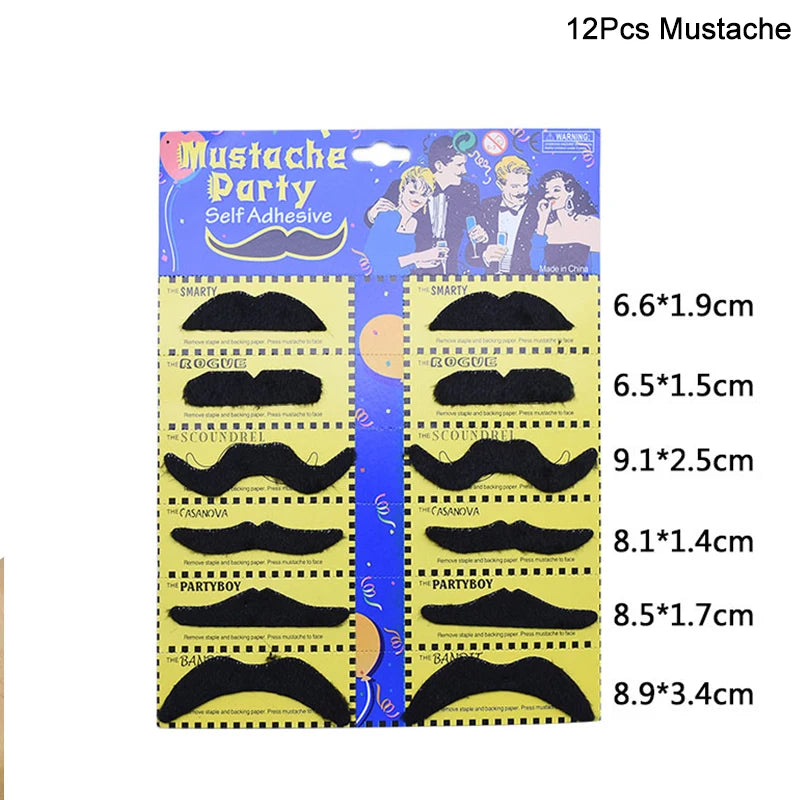 Pirate Party Kit – Eye Patch, Coins, Balloons & Skull Hat Party Favor Kit Babs 12pcs mustache