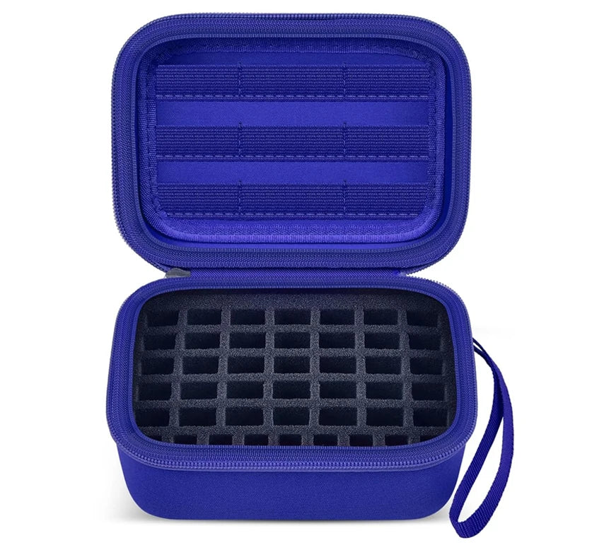 USB Flash Drive Case – 44 Slots + 9 SD Card Slots, EVA Bag USB Drive Case Babs DEEP BLUE