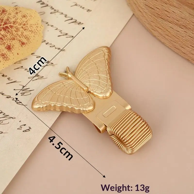 Vintage Metal Spring-Loaded Pen Clip for Notebooks & Journals Metal Pen Clip Babs D