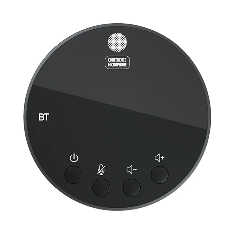 USB Conference Speakerphone – 360° Omnidirectional Mic & BT 5.0 Conference Speakerphone Babs Black