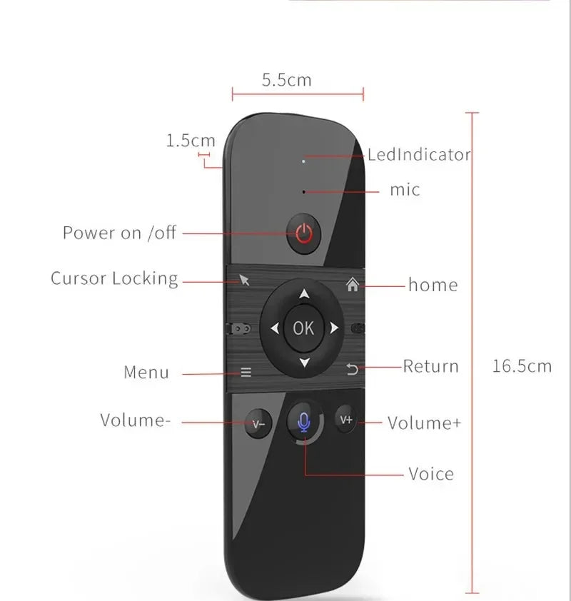 M8 Wireless Air Mouse Mini Keyboard 2.4G Bluetooth TV Remote Wireless Air Mouse Keyboard Babs