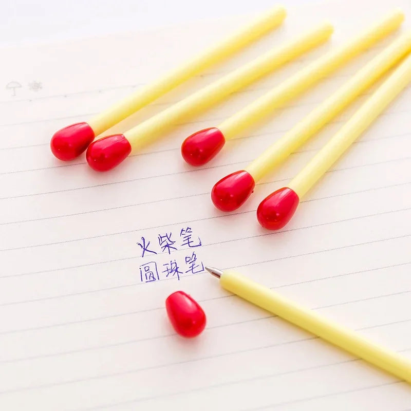 15-Pack Novelty Matchstick Ballpoint Pens | Fun Office Gift Pens Novelty Ballpoint Pens Babs