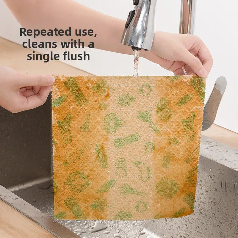 Thickened Microfiber Dishwashing Cloths – Kitchen Degreasing Kitchen Cleaning Cloth Babs