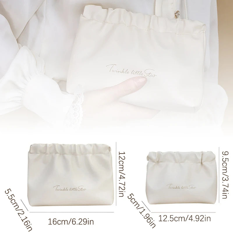 PU Vegan Leather Travel Makeup Bag & Cosmetic Pouch Cosmetic Makeup Bag Babs