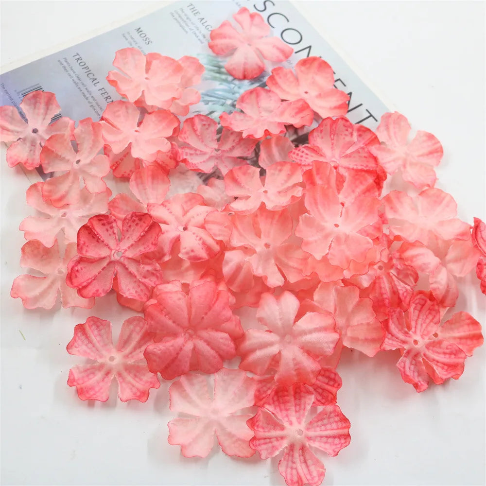 Artificial Silk Hydrangea Flower Heads – 10 or 50 Pcs Artificial Flower Heads Babs