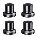 Speaker Isolation Feet 4PCS – Adjustable Aluminum Spike Pads Speaker Isolation Feet Babs Black 65x53mm