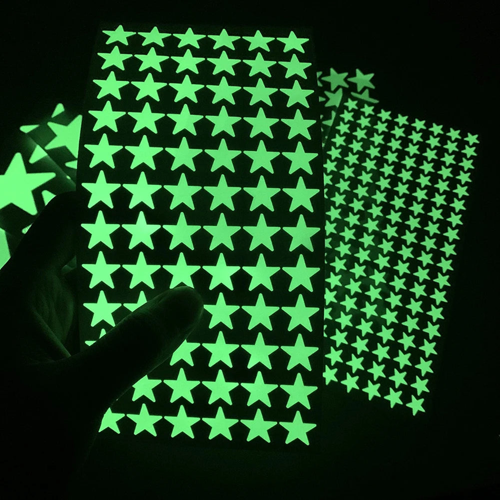 Glow in the Dark 3D Star Wall Stickers – Kids Room Decor Wall Stickers Babs