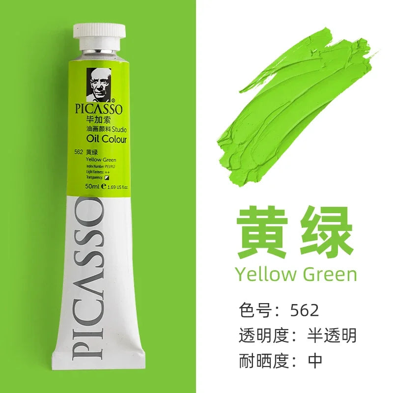 50ml Large Tube Oil Paints – Non-Toxic, Mixable Art Supplies Oil Paint Set Babs 50ml 2