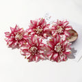 5/10Pcs 9cm Artificial Silk Chrysanthemum Heads for Wedding & Home Artificial Flower Heads Babs Apricot color 5pcs