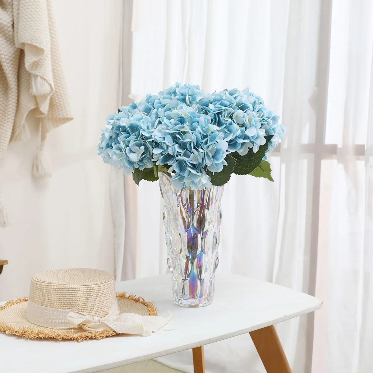 Silk Hydrangea Artificial Bouquet – Wedding & Home Décor Artificial Flower Bouquet Babs