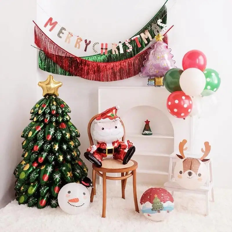 3D DIY Inflatable Christmas Tree Balloon Decoration Set Inflatable Christmas Décor Babs