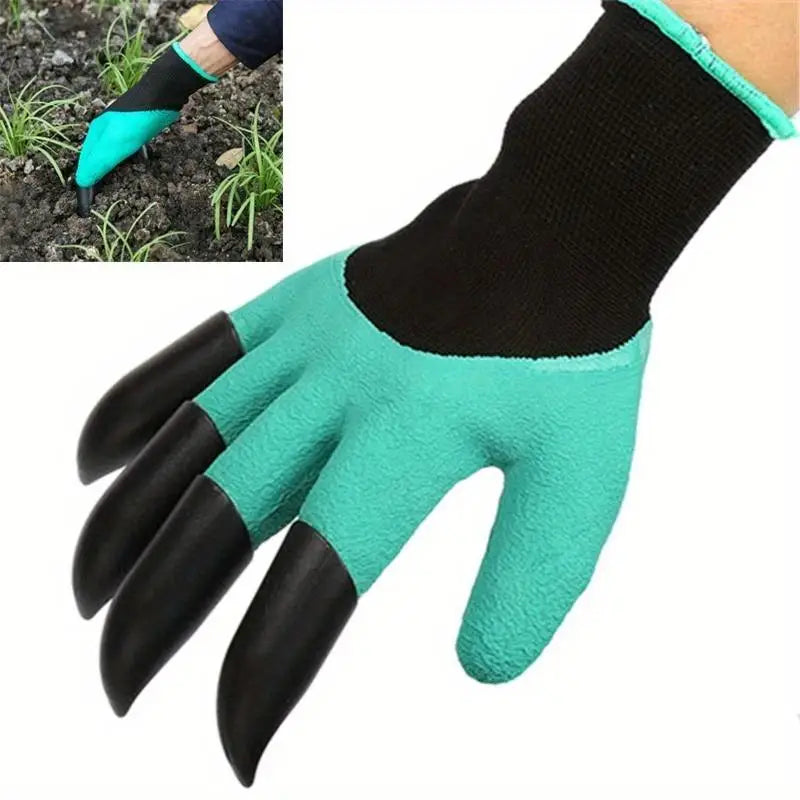 8-Piece Garden Claw Gloves – ABS Plastic Digging & Planting Garden Claw Gloves Babs