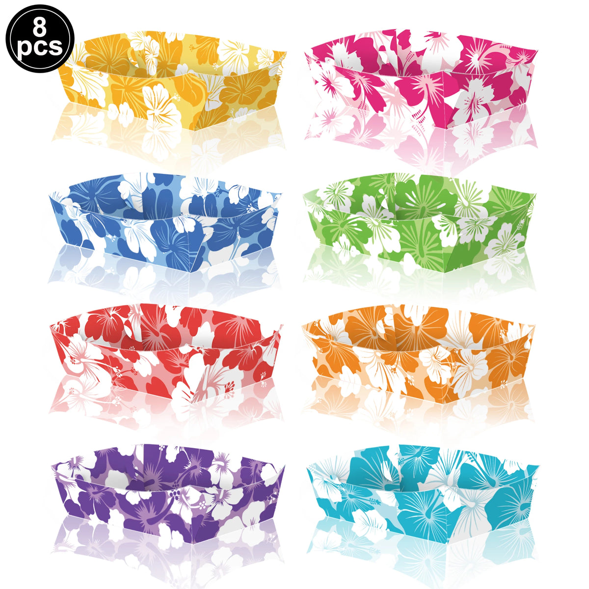 Hawaiian Party Supplies – Tableware, Banner & Photo Props Party Decoration Set Babs DARK GRAY