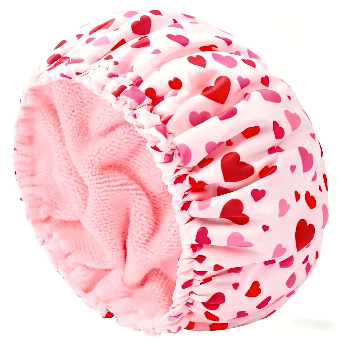 Terry Lined Shower Cap for Women – Large Reusable Waterproof Shower Cap Babs