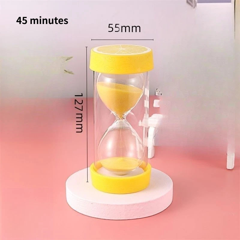 Fruit Shaped Kids Hourglass Timer – Time Management Desk Toy Kids Sand Timer Babs D-45min