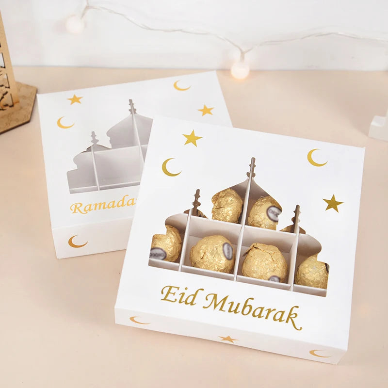 Eid Mubarak Gift Boxes 1-5 Pcs | Ramadan Candy Packaging Holiday Gift Box Babs