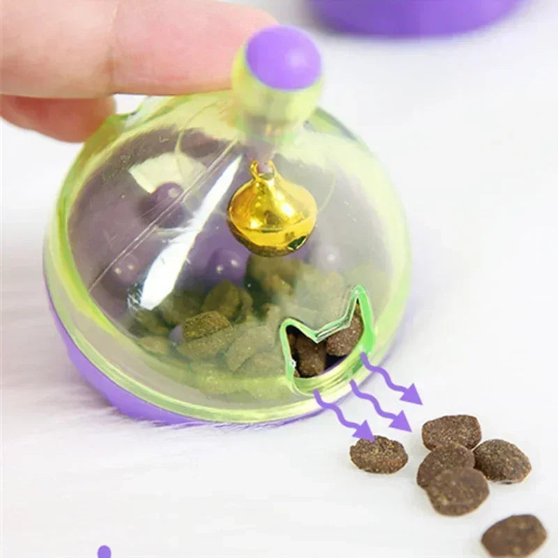 Interactive Cat Treat Ball Tumbler Slow Feeder Toy Cat Treat Feeder Toy Babs