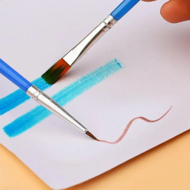 Nylon Paint Brush Set – Oil, Acrylic & Watercolor Painting Paint Brush Set Babs