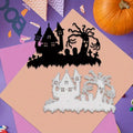 Halloween Castle Ghosts & Crosses Metal Die Cutting Mold Die Cutting Mold Babs silver