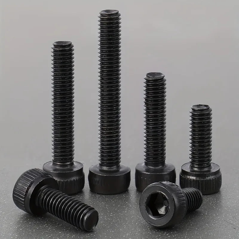 100pcs M3 Hex Socket Cap Screws & Nuts Kit | 6–25mm DIY Set Hex Socket Screw Kit Babs