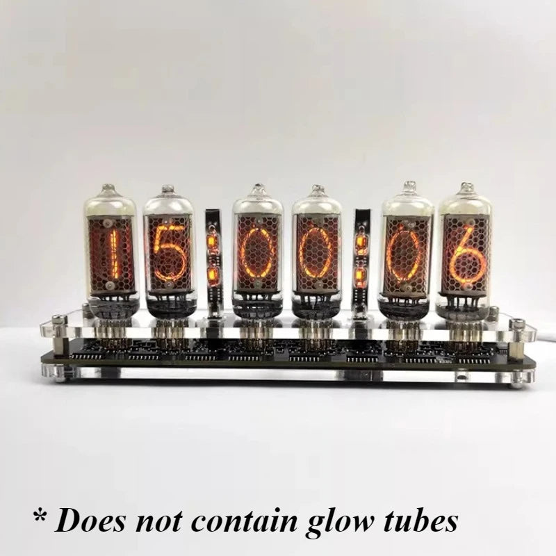 6-Digit IN-8 Nixie Tube Clock Base – LED Motherboard Nixie Tube Clock Base Babs
