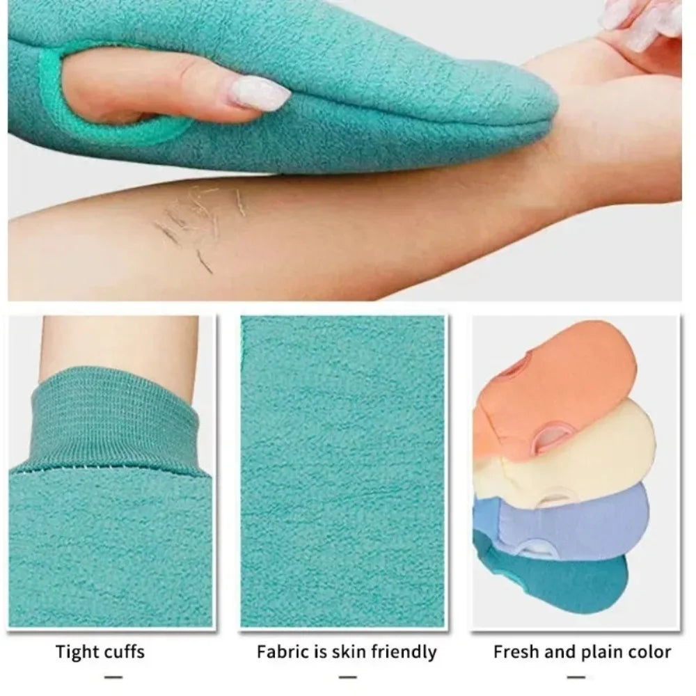 Exfoliating Bath Scrub Mitt – 2-Layer Loofah Body Glove Exfoliating Bath Mitt Babs