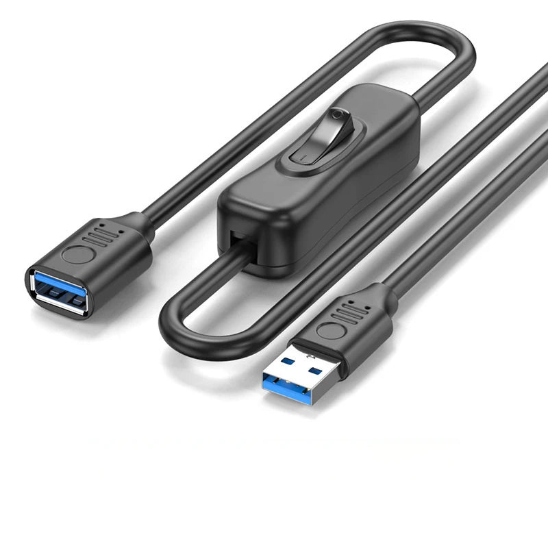 USB 3.0 Extension Cable with Power Button Switch – 5Gbps USB Extension Cable Babs 1M A