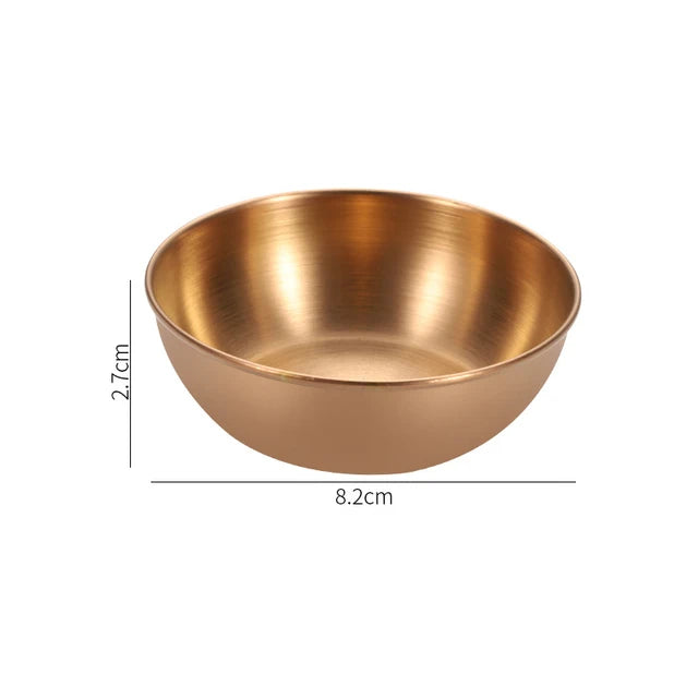 Stainless Steel Sauce Dipping Bowl | Seasoning Dish Sauce Dipping Bowl Babs rose gold