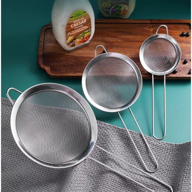 Fine Mesh Stainless Steel Strainer Colander Sieve – 8 Sizes Mesh Strainer Sieve Babs