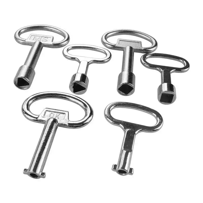 Aluminum Triangle Square O-Shape Electrical Cabinet Key Tool Utility Cabinet Key Babs
